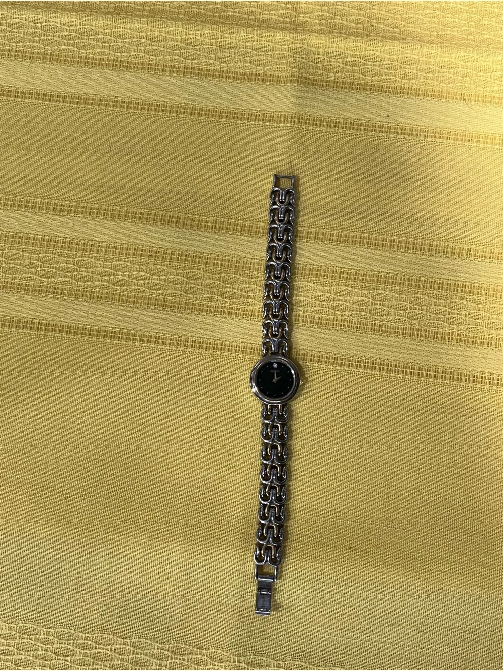 VINTAGE 1990 SEIKO Diamond Accent Two-Tone Trident Watch (As-Is / Not Running) ✨